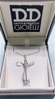 Collar Davite & Delucchi Mujer in Oro blanco Diamante 0.06 Ct CLN010096 11 - CLN010096 11